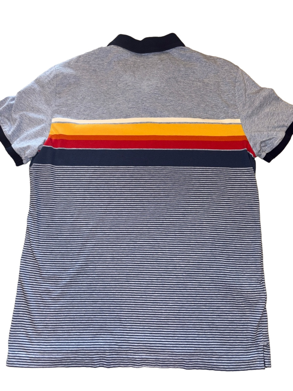 Original Penguin Mens Large Retro Striped Golf Polo Shirt - Picture 5 of 5